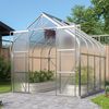 Vitavia Gewächshaus "Dione 6700" inkl. Stahlfundamentrahmen, aluminium eloxiert, 6,7 m²,4 mm HKP Bild 2