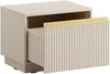 Vente-unique - POSINIA Bedside table Holz, Platte Beige - B 39 cm x H 42 cm x L 53,6 cm Bild 3