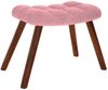 vidaXL Schaukelstuhl mit Hocker Pink Velvet 4016847 Bild 5
