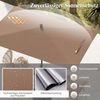 COSTWAY Sonnenschirm, LxB: 140x213 cm, Terrassenschirm mit Knopf-Neigung Bild 3