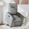 vidaXL Relaxsessel mit Aufstehhilfe Elektrisch Hellgrau Stoff 3324066 Bild 3