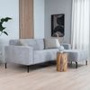 Bronx71 Chenille Sofa Kansas 3-Sitzer hellgrau Bild 5