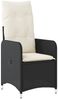 vidaXL 5-tlg. Garten-Bistro-Set mit Kissen Schwarz Poly Rattan 3276978 Bild 4