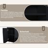 Schuhschrank Schwarz Modern Mit 4 Türen Und 2 Schubladen 130cm Breit Aufbewahrungsschrank Mit Offenem Fach Hohe Beine Schuhregal Für Flur Eingangsbereich Schlafzimmer Maximierter Stauraum Für Schuhe Accessoires Kippsicherung Inklusive Hochwertige Spanp... Bild 5