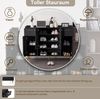 Schuhschrank Schwarz Modern Mit 4 Türen Und 2 Schubladen 130cm Breit Aufbewahrungsschrank Mit Offenem Fach Hohe Beine Schuhregal Für Flur Eingangsbereich Schlafzimmer Maximierter Stauraum Für Schuhe Accessoires Kippsicherung Inklusive Hochwertige Spanp... Bild 4