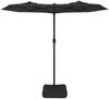 vidaXL Doppel-Sonnenschirm mit LED-Leuchten Anthrazit 316x145 cm 362971 Bild 4