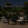 vidaXL Doppel-Sonnenschirm mit LED-Leuchten Anthrazit 316x145 cm 362971 Bild 3