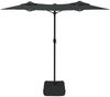 vidaXL Doppel-Sonnenschirm mit LED-Leuchten Anthrazit 316x145 cm 362971 Bild 5