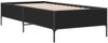 vidaXL Bettgestell Schwarz 100x200 cm Holzwerkstoff und Metall 844961 Bild 3