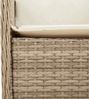 vidaXL 5-tlg. Garten-Essgruppe mit Kissen Beige Poly Rattan 3211972 Bild 5