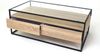 Couchtisch >2073< in Sonoma Eiche, Glas - 110x42cm (BxH) Bild 4