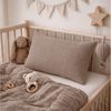 BABEES Kissenbezüge 2-er Set Kissenbezug 40x60 / 30x50 cm 100% Musselin Baumwolle 150 g/qm, Kissenbezüge Kissenhülle Kinderbettwäsche Kinderzimmer Creme Beige Bild 2