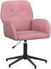 vidaXL Drehstuhl 54 x 55 x 90 cm Rosa Samt (V) 42034347 Bild 2