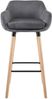 2er Set Barhocker Grant Samt, grau Bild 4