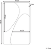 Wandspiegel ORMES 70 cm 110 cm Grau Bild 2