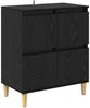 vidaXL Sideboards 3 pcs Schwarz Eichen-Optik 60 x 35 x 70 cm 3415591 Bild 4