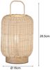 Fischer & Honsel 50738 Tischleuchte Nature Rebe natur 29cm Bild 4