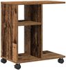 vidaXL Beistelltisch mit Regal Altholz 50 x 30 x 55 cm Holzwerkstoff 869144 Bild 2