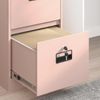 vidaXL Aktenschrank 2 pcs Rosa 44 x 50 x 139 cm Kaltgewalzter Stahl 3406155 Bild 5
