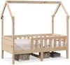 vidaXL Kinderbett Hausbett 70x140 cm Massivholz Kiefer 850713 Bild 2