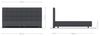 Boxspringgestell Dream-Fine Mikrofaser Grau 200x200 cm Bild 4
