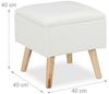 Sitzhocker mit Stauraum Kunstleder Bild 4