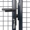 vidaXL Maschen-Gartentor verzinkter Stahl 300 x 75 cm Grau 143362 Bild 4