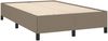 vidaXL Boxspringbett mit Matratze Taupe 120x190 cm Stoff 3269892 Bild 4