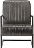 vidaXL Freischwinger Sessel Distressed Grau Echtleder 321858 Bild 2