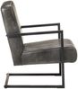 vidaXL Freischwinger Sessel Distressed Grau Echtleder 321858 Bild 3