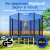 Monzana Trampolin, maximal belastbar bis 150 kg, TÜV SÜD GS Zertifiziert, inkl. verstärktem Sicherheitsnetz, Leiter, Randabdeckung & Zubehör, Ø 305 cm Bild 2