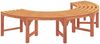 vidaXL Baumbank 2 pcs Natur 160 x 80 x 45cm Massives Eukalyptus Holz 3324836 Bild 4