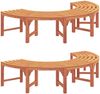 vidaXL Baumbank 2 pcs Natur 160 x 80 x 45cm Massives Eukalyptus Holz 3324836 Bild 2