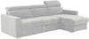 Vente-unique - VIZIR Sofa Stoff Grau - B 223 cm94 cm x H 110 cm95 cm x L 282 cm Bild 5