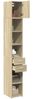 vidaXL Hochschrank Schmal Sonoma-Eiche 30x42,5x225 cm Holzwerkstoff 3281268 Bild 3