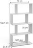 Raumteiler Levio Weiß 70 x 132.1 cm 4 Fächer Vicco Bild 2
