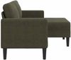 vidaXL 2er-Sofa mit Chaiselongue L-Form Armeegrün 125 cm Kunstleder 4107091 Bild 4