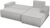 Ecksofa Totti L mit Schlaffunktion und Bettkasten - Cord Stoff - L-Form Couch, Polstersofa, Schlafsofa, Sofagarnitur (Grau (Poso 110) Seite: Links) Bild 3