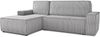 Ecksofa Totti L mit Schlaffunktion und Bettkasten - Cord Stoff - L-Form Couch, Polstersofa, Schlafsofa, Sofagarnitur (Grau (Poso 110) Seite: Links) Bild 2