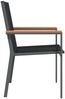 vidaXL Gartenstühle 6 Stk. Schwarz 55x61,5x90 cm Textilene und Stahl 3187086 Bild 5