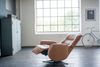 KAWOLA Sessel SARI Relaxsessel drehbar Leder braun 108 x 89 x 77 cm Bild 4
