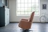 KAWOLA Sessel SARI Relaxsessel drehbar Leder braun 108 x 89 x 77 cm Bild 5