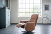 KAWOLA Sessel SARI Relaxsessel drehbar Leder braun 108 x 89 x 77 cm Bild 2