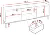 TV Lowboard Ozmi 2K2SZ mit 2 Türen und 2 Schubladen auf Kugelgleitschienen (Farbe: Weiß) Bild 4