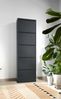 Dmora Schuhschrank Afrend, Schuhregal aus Metall, Mehrzweck-Eingangsgarderobe, Möbel für Schuhe, 50x15h172 cm, Schwarz Bild 2