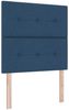 vidaXL Boxspringbett mit Kopfteil Blau 120 x 190 cm Stoff 3339377 Bild 4