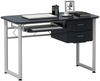 hjh OFFICE Schreibtisch WORKFLOW Melaminharzbeschichtete Spanplatte Graphit/Weiß Bild 2