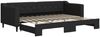vidaXL Tagesbett Ausziehbar Schwarz 80x200 cm Stoff 3197423 Bild 2