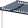 vidaXL Markise Automatisch Einziehbar 400x350 cm Blau und Weiß 3069186 Bild 5