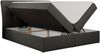 Boxspringbett Polsterbett mit Multipocket-Matratze und Topper - DIEGOS - 120x200cm - Dunkelgrau Kunstleder - H4 Bild 4